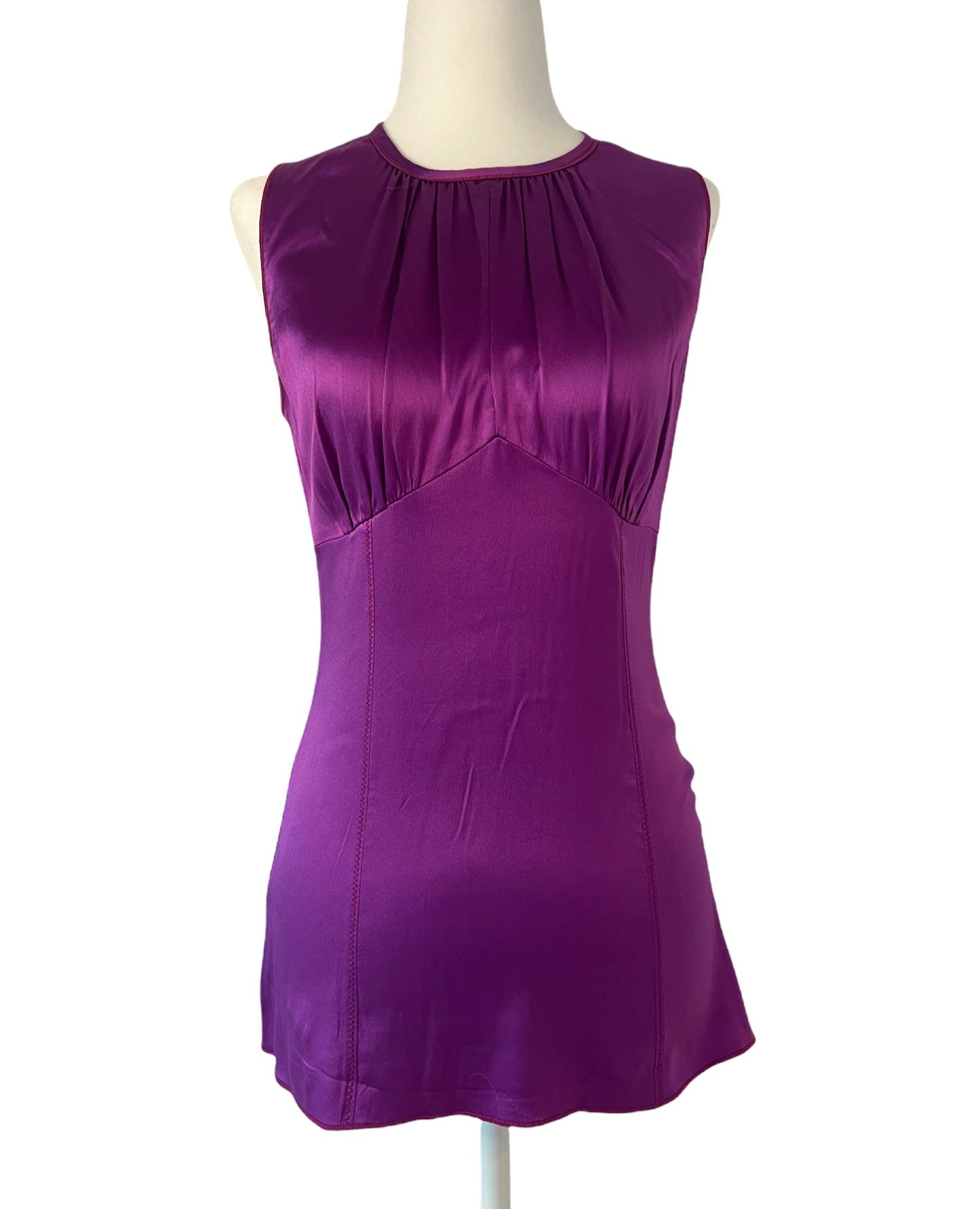 Purple Silk Top - S