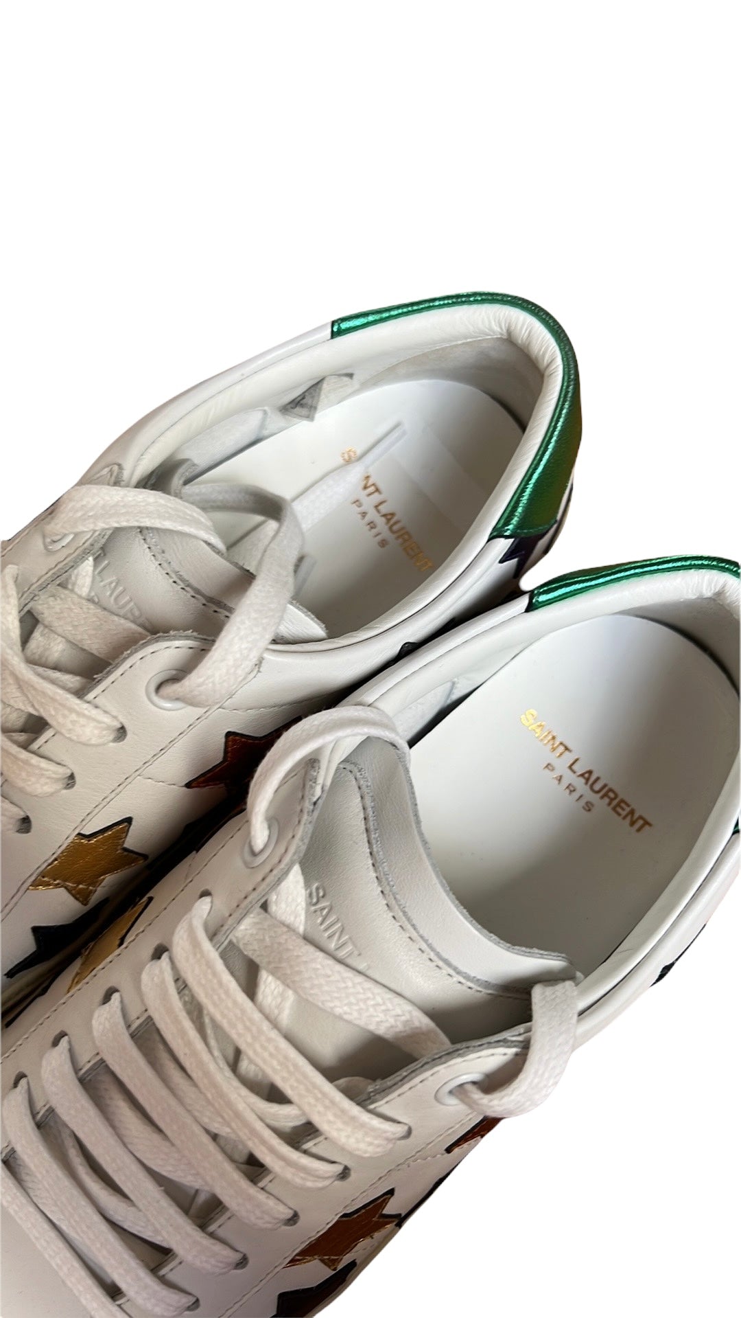 White & Multicolor Sneakers - 7.5