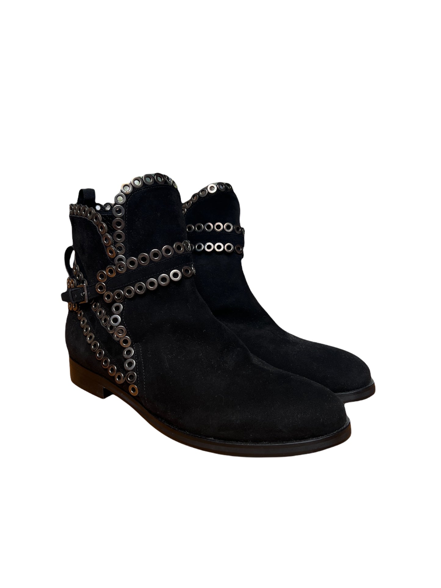 Eyelet Low Boots - 10
