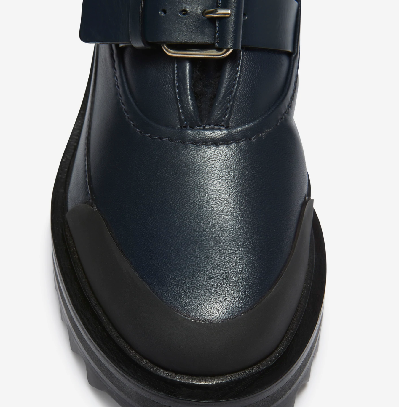 Buckle-Up Shearling Boots - 8.5