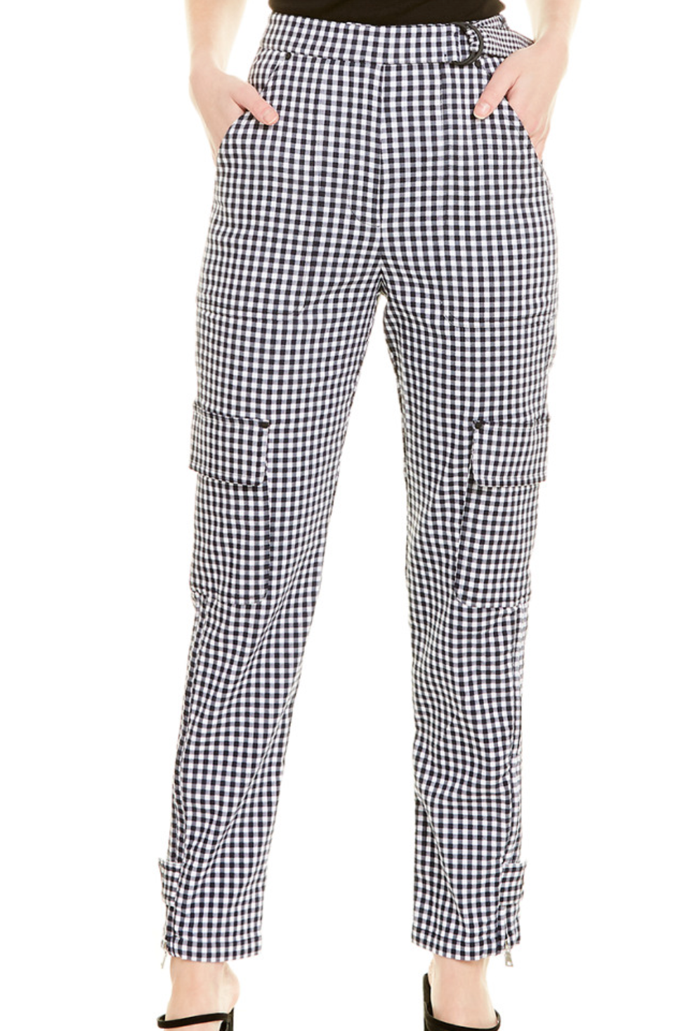 Black and WhiteCargo Pants - 2