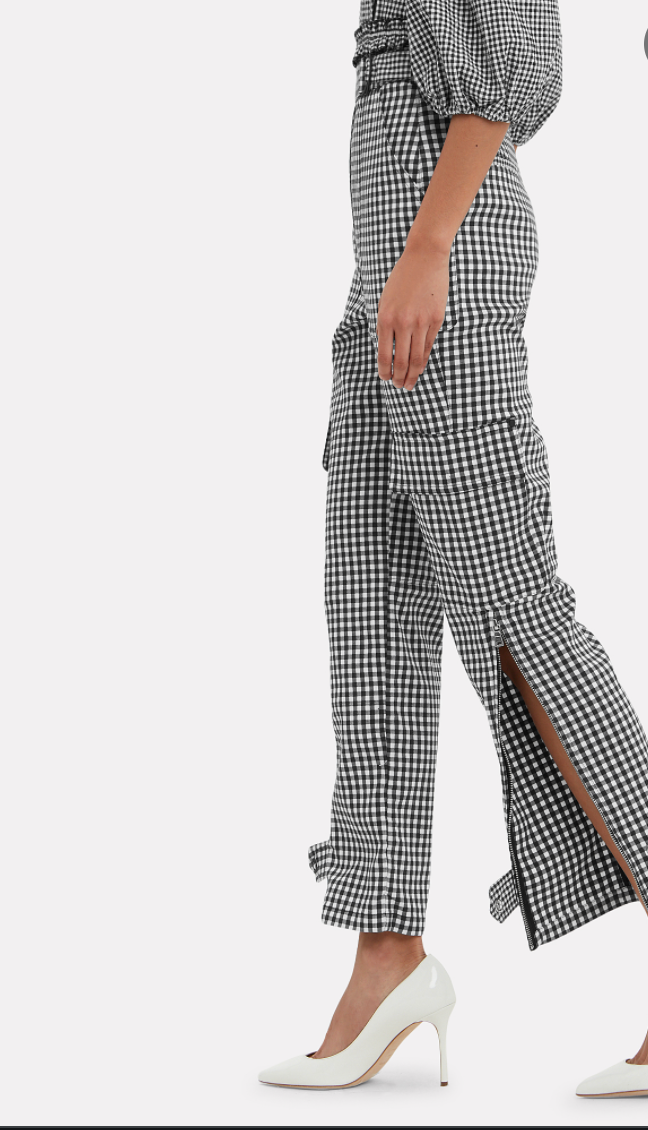 Black and WhiteCargo Pants - 2