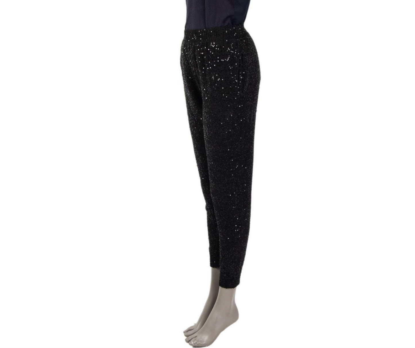 Sequins Black Joggers - 38