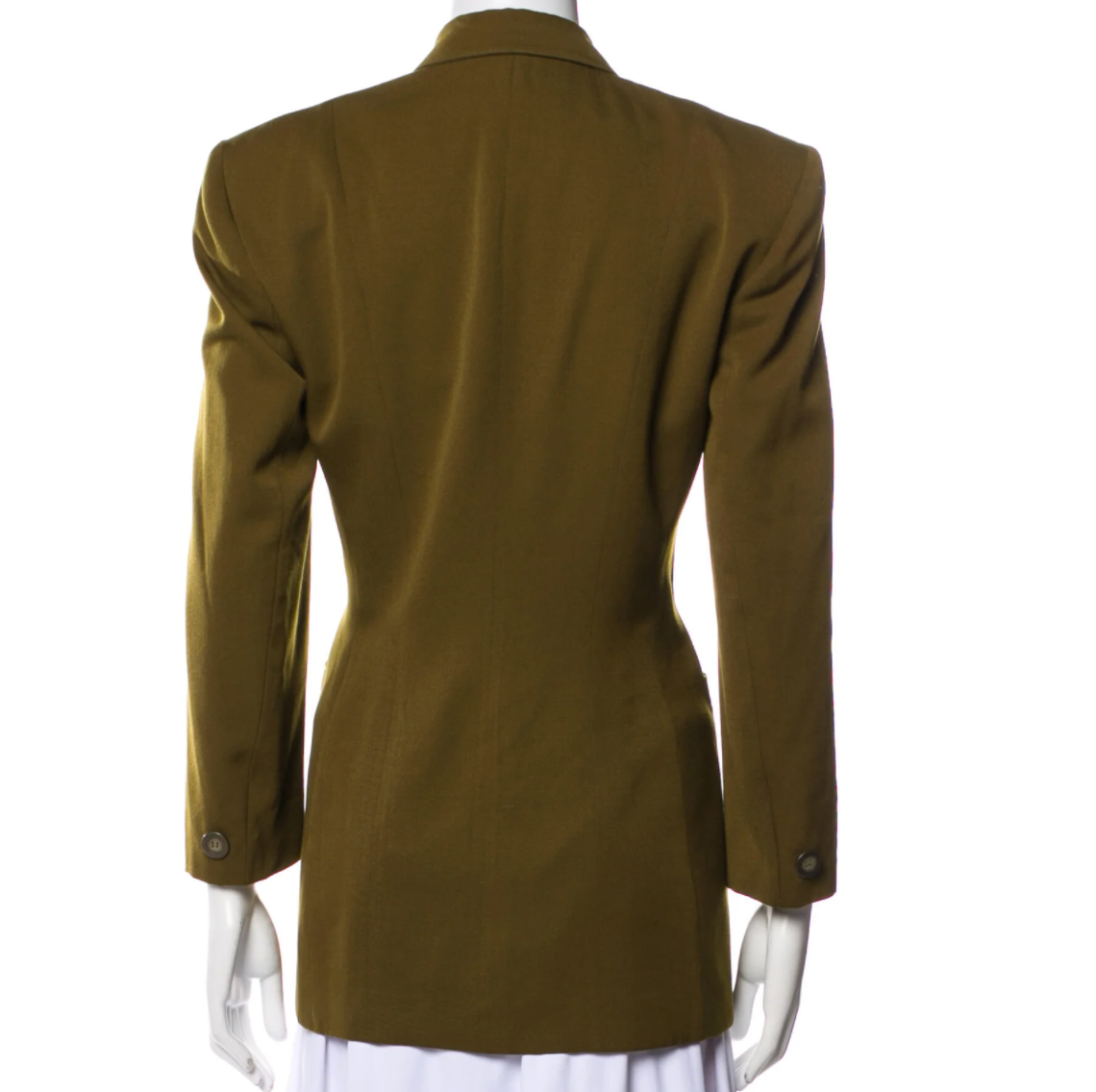 Vintage Wool Kaki Blazer - M