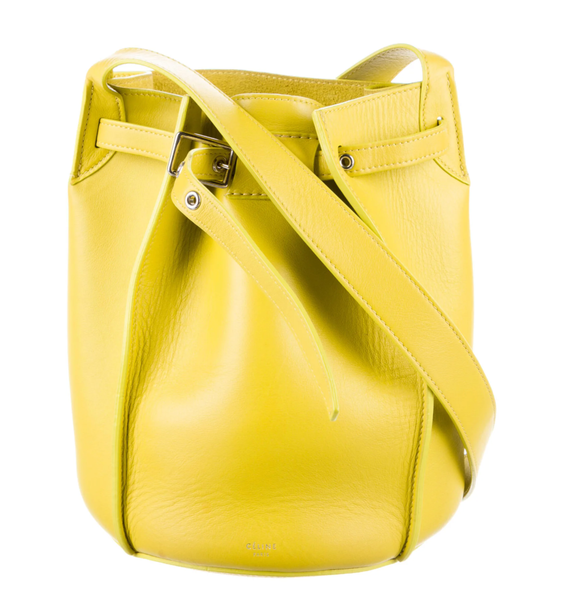 Yellow Crossbody "Big Bag" Bucket