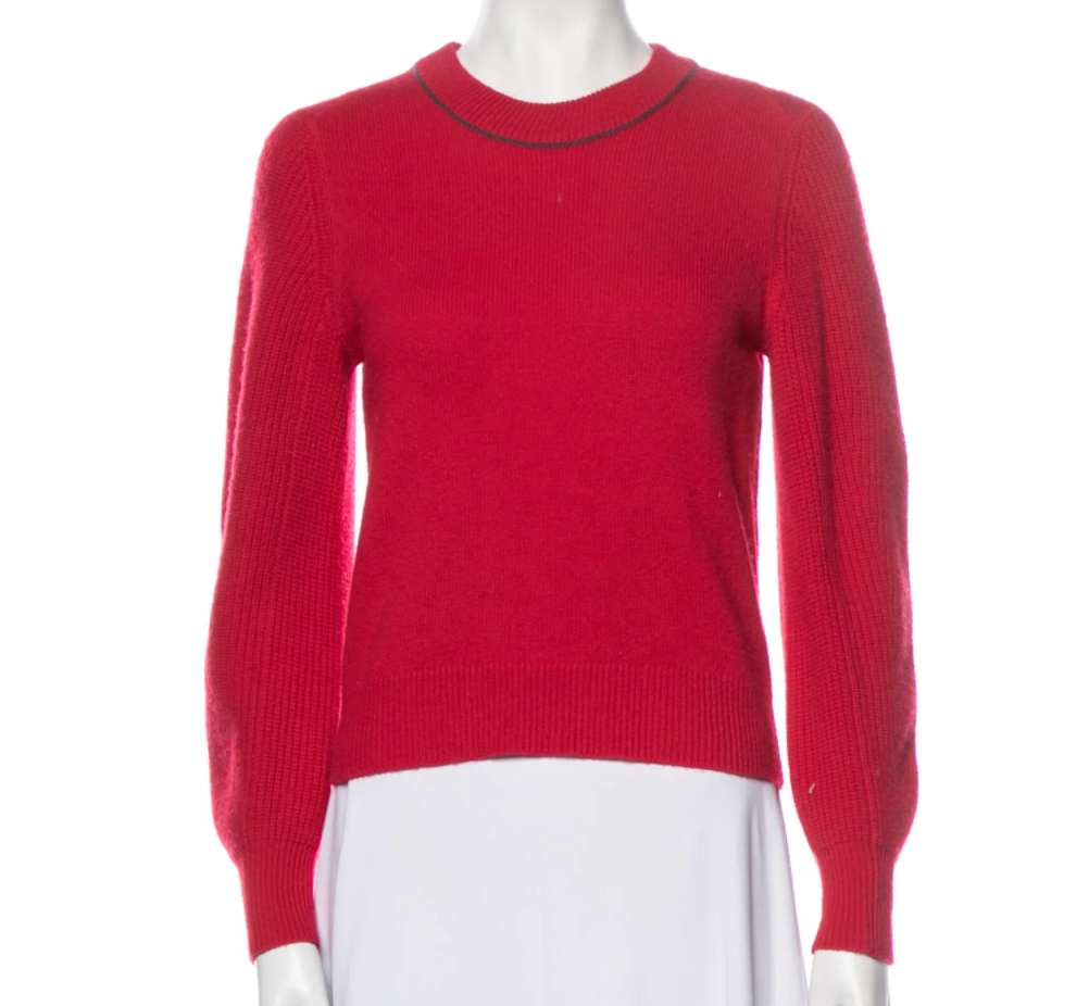 Red Cashmere Sweater - XS