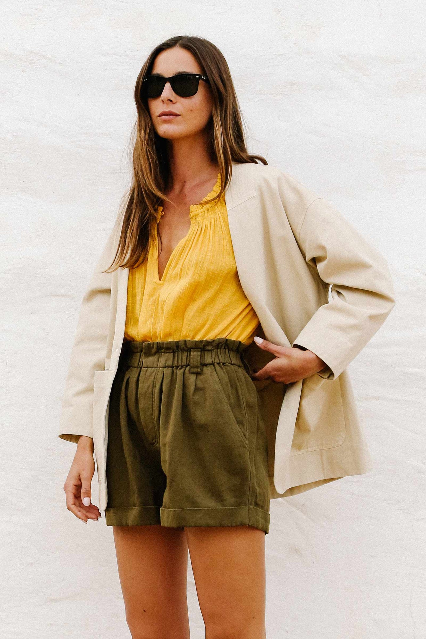 Juma Casual Beige Blazer - XS