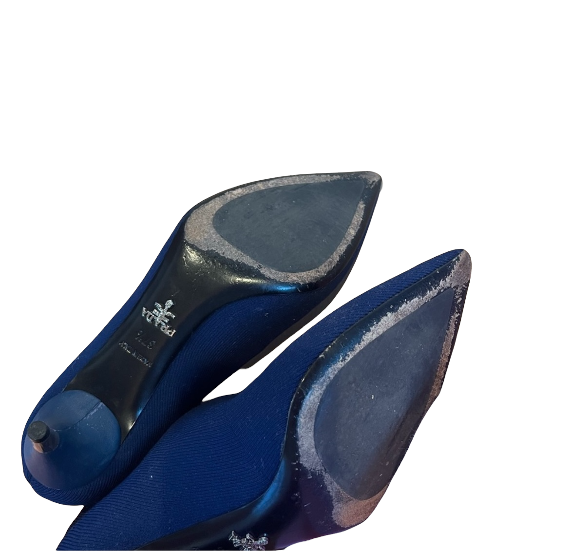 Socks Knit Blue Boots - 7.5