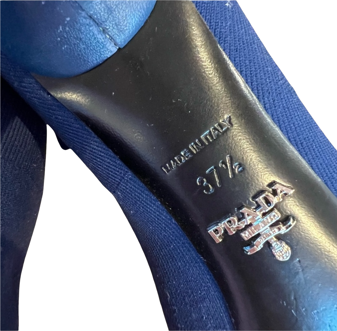 Socks Knit Blue Boots - 7.5