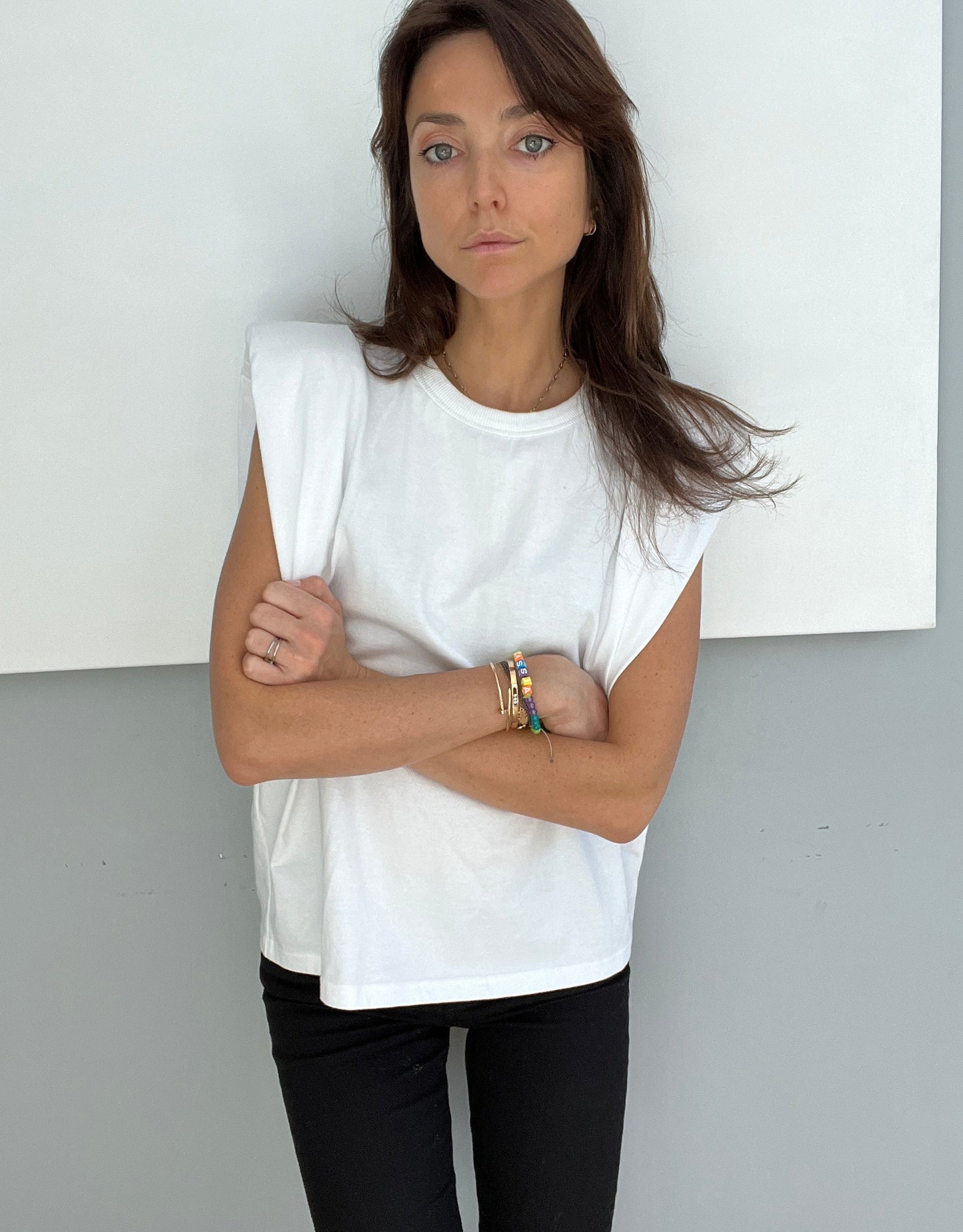 Eva Padded Shoulder Muscle T-Shirt