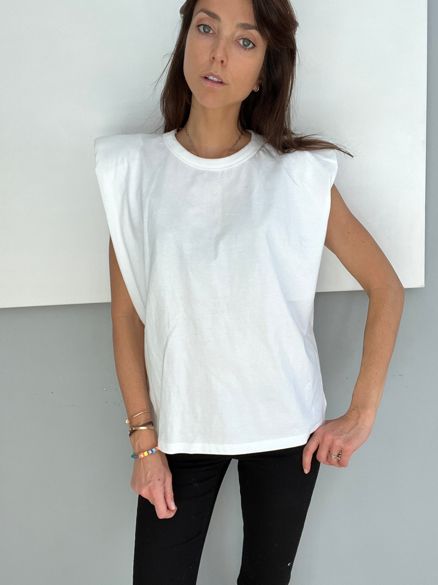 Eva Padded Shoulder Muscle T-Shirt
