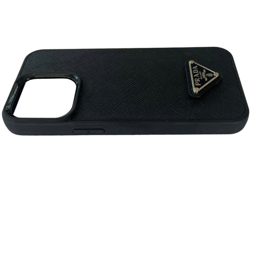Black Saffiano iPhone 13 Pro Case