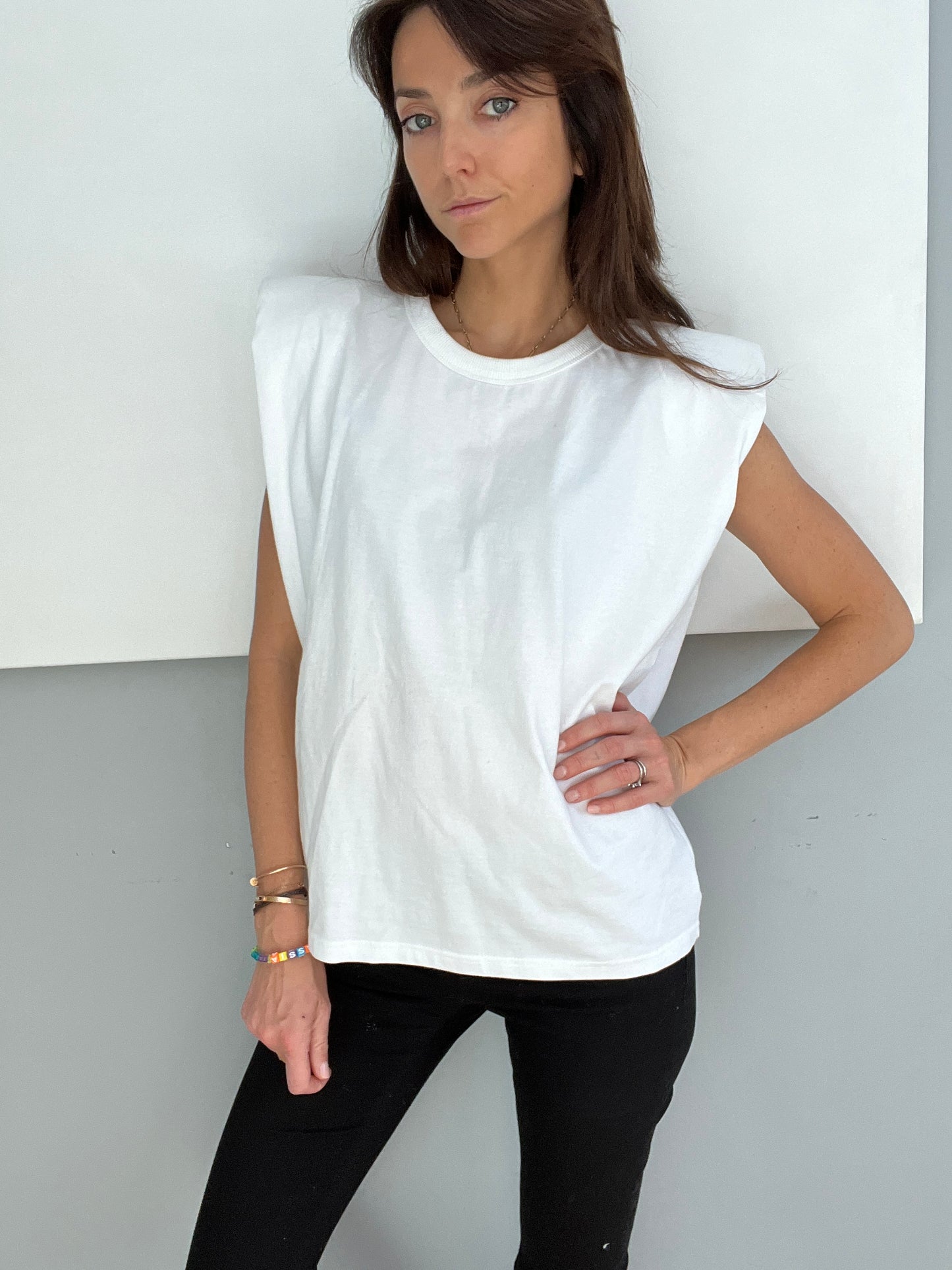 Eva Padded Shoulder Muscle T-Shirt