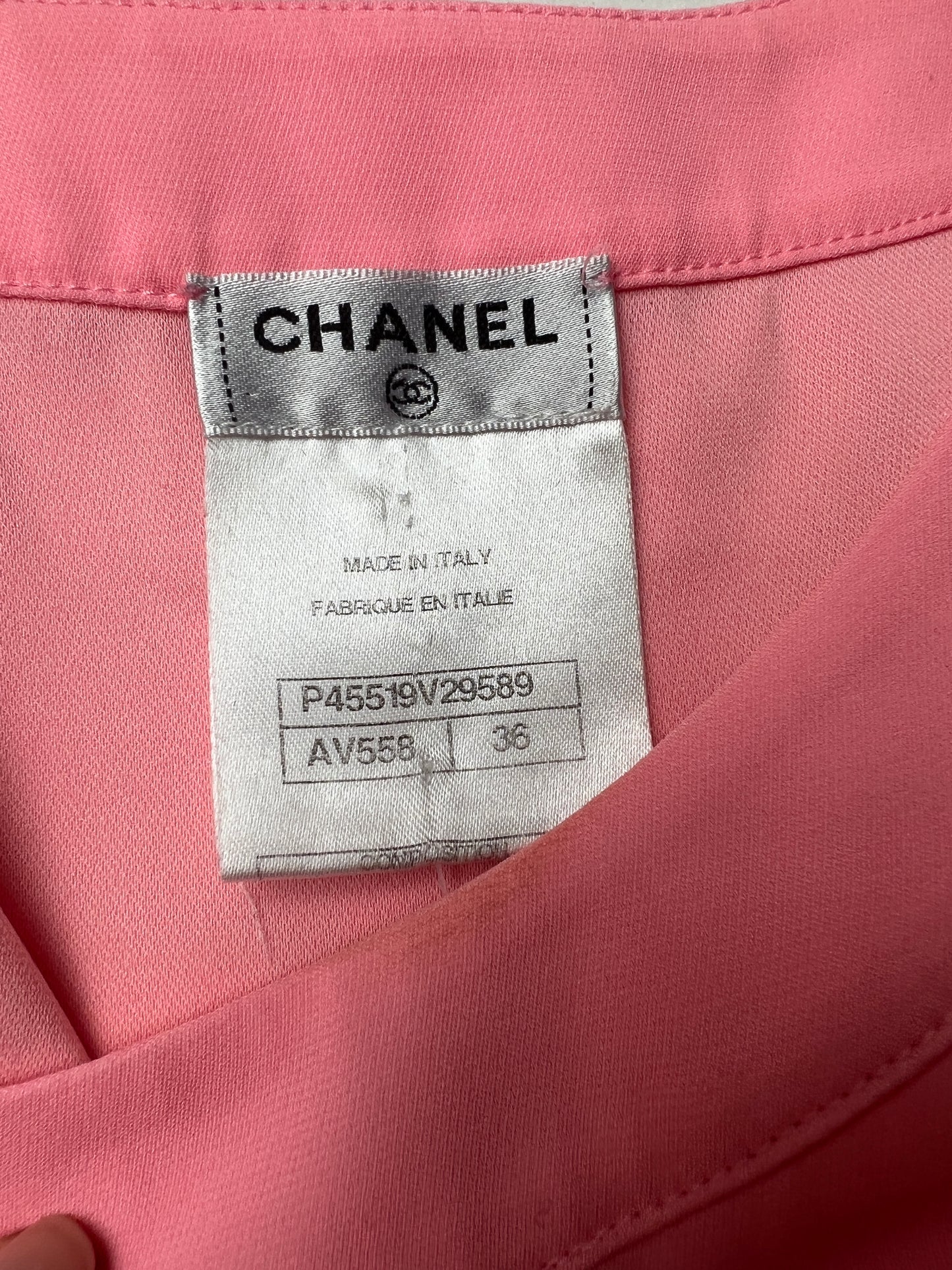 Pink Silk Top - S