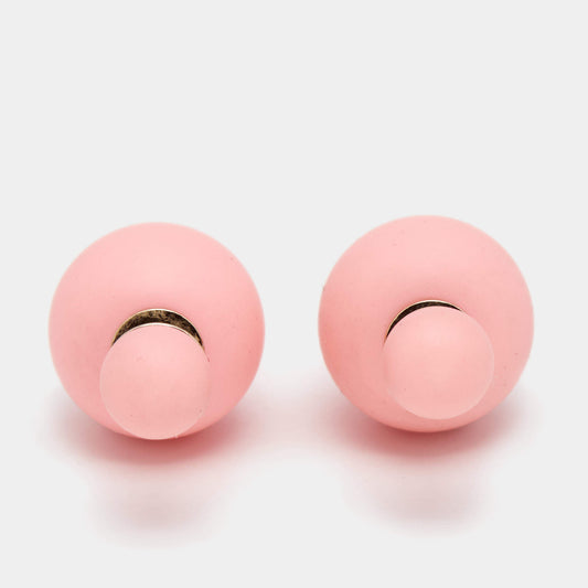 Matte Pink 'Mise En Dior' Tribales Earrings