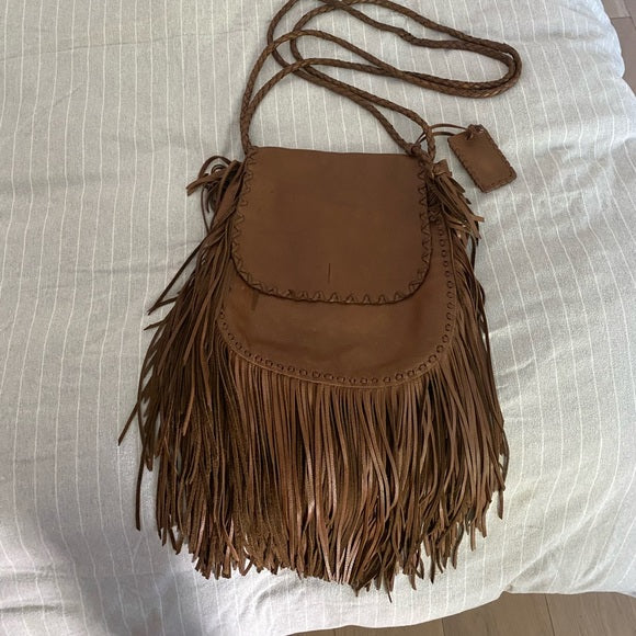 Brown Leather Crossbody Bag