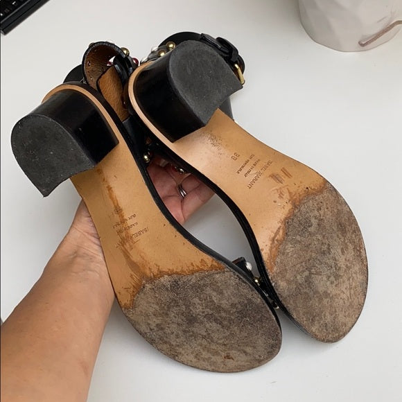 Studded Accent Gladiator Sandals - 7.5