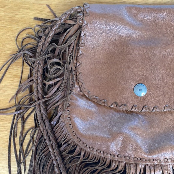 Brown Leather Crossbody Bag