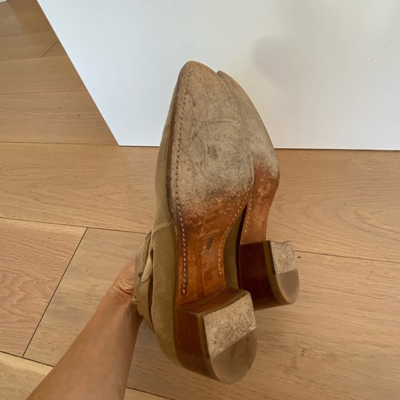 Tan Suede Leather Boots - 7.5