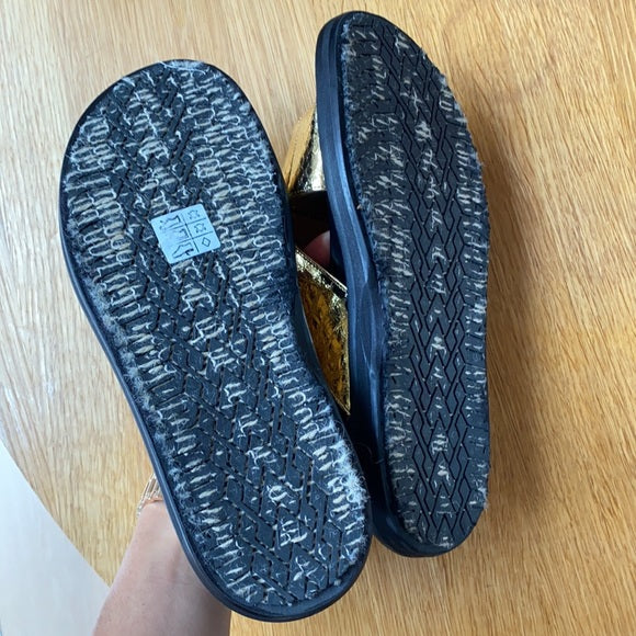 Fussbet metallic-effect sandals - 7.5