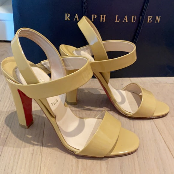 Nude Patent Heels - 8