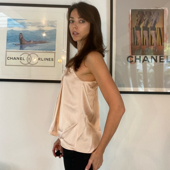 Silk Soft Pink Top - XS