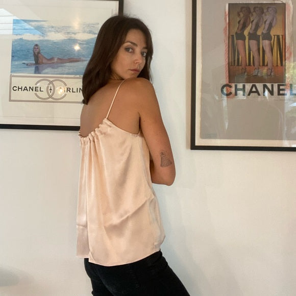 Silk Soft Pink Top - XS