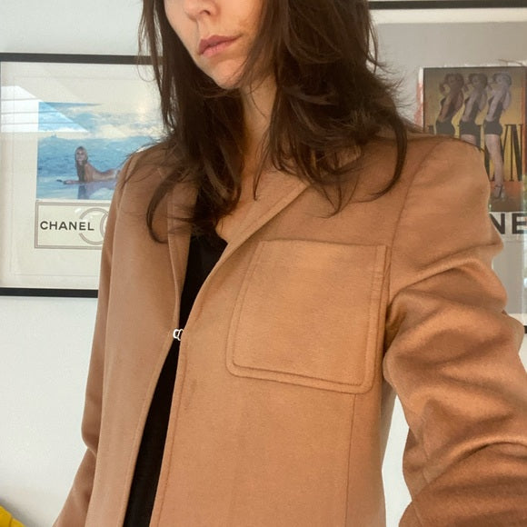 Tan Cashmere Blazer - S