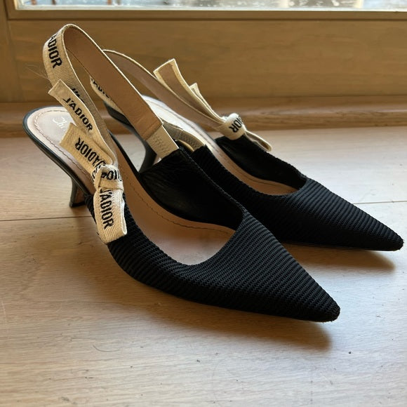 Black Slingbacks - 7.5