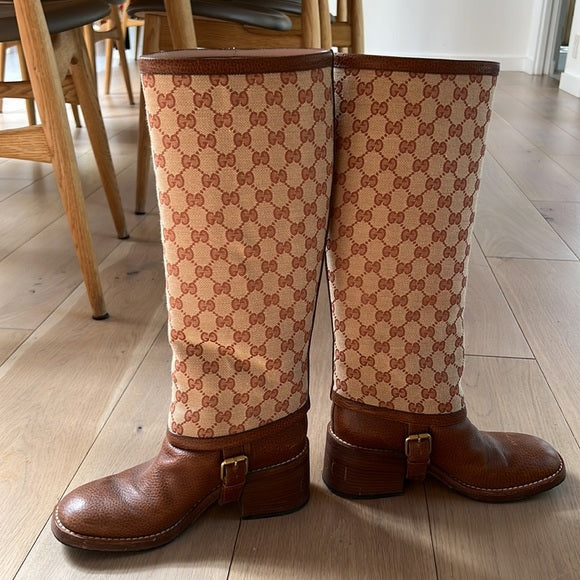 Tall Brown Leather Boots