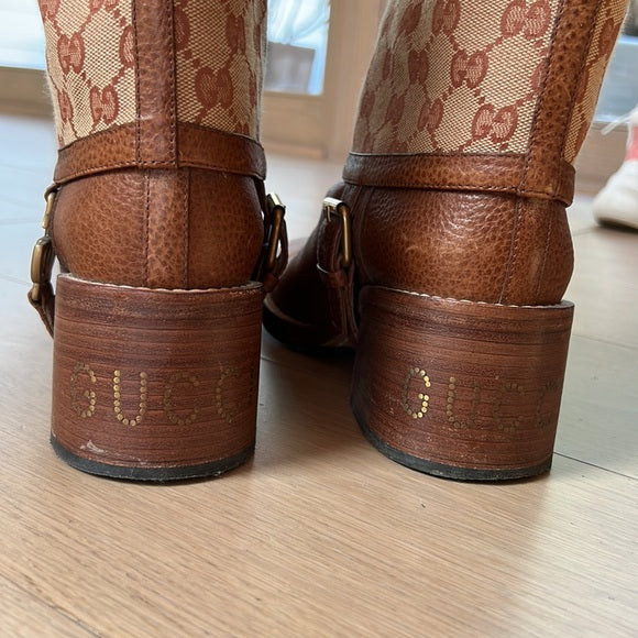 Tall Brown Leather Boots