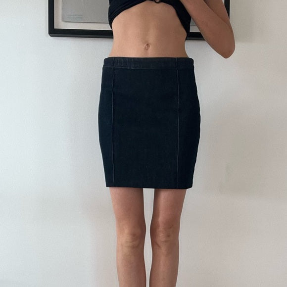 Denim Straight Skirt - S