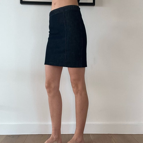 Denim Straight Skirt - S