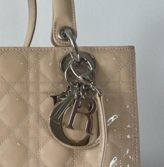 Medium Lady Dior Patent Bag