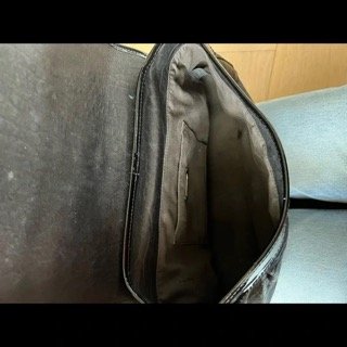 Black leather Tote Zucca Logo