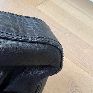 Black leather Tote Zucca Logo