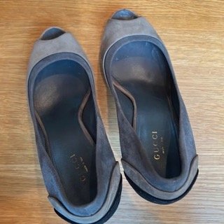 Suede Platform Heels - 7