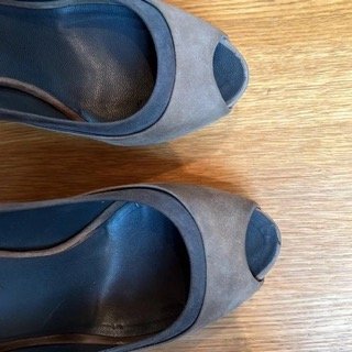 Suede Platform Heels - 7