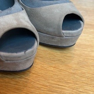 Suede Platform Heels - 7