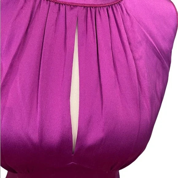 Purple Silk Top - S
