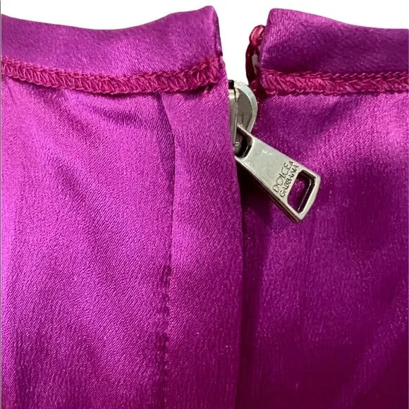 Purple Silk Top - S