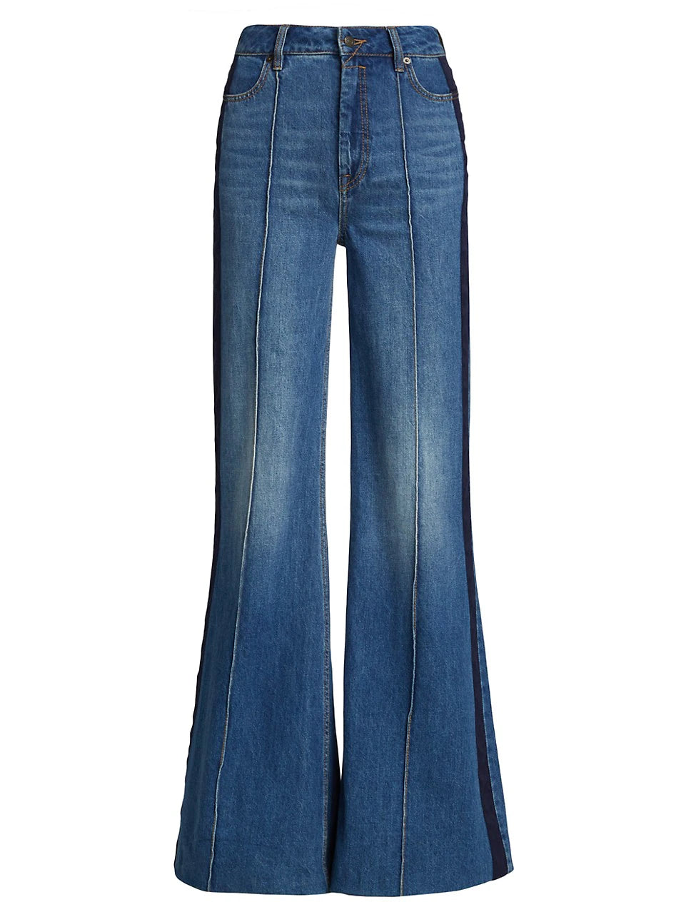 High Rise Super Flare Denim Jeans - 27