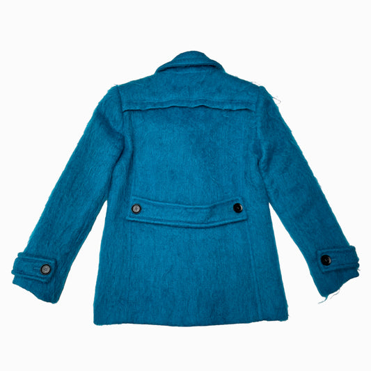 Blue Mohair Coat - M/L