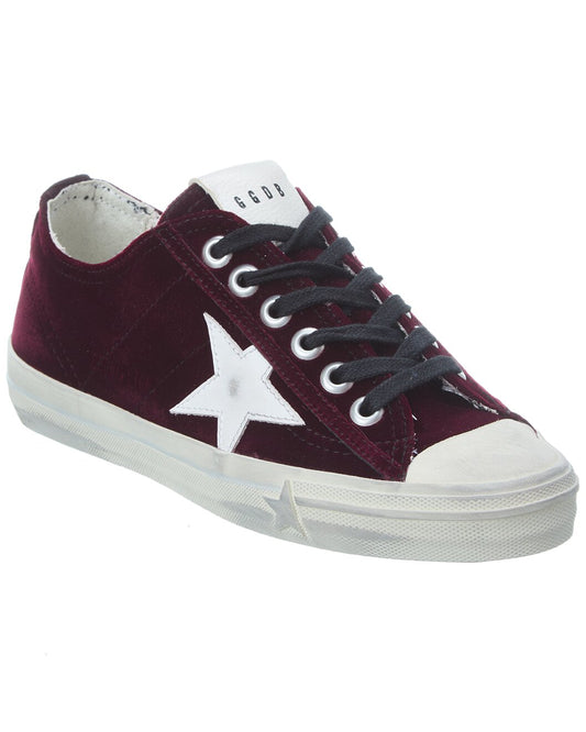 Purple Velvet Sneakers - 7