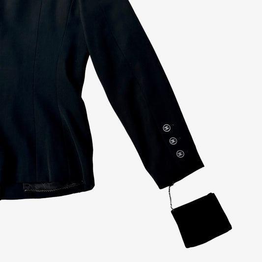 Chanel Black Biker Blazer - S