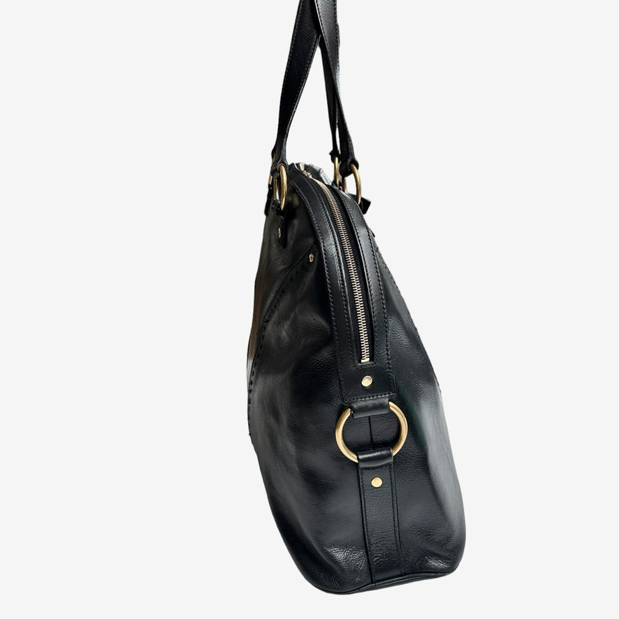 Oversized Leather Muse Tote