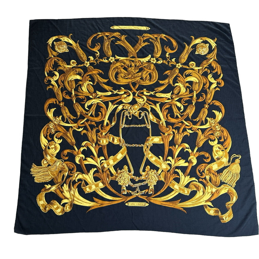 Black & Gold Cashmere Shawl