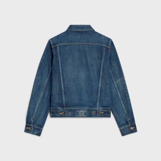 Triomphe Logo Denim Jacket - XS