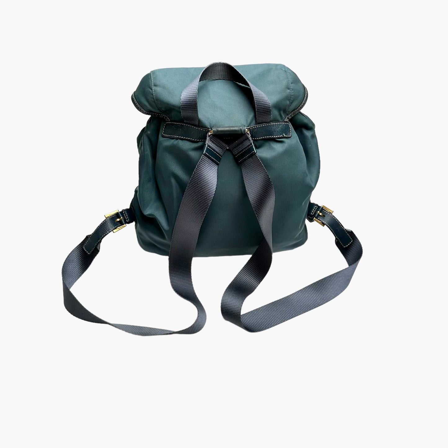 Blue Nylon Backpack