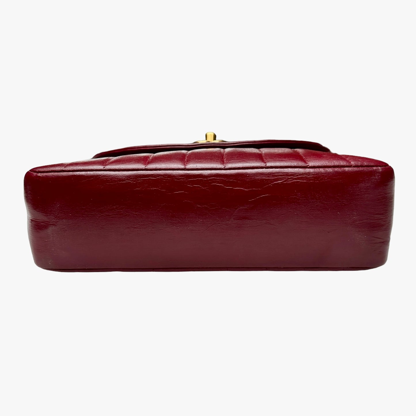 Vintage Red Leather Crossbody Bag